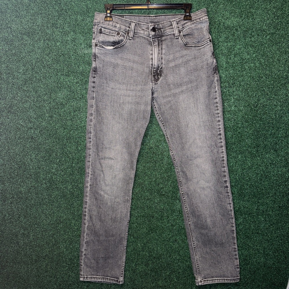 Levi's 511 Jeans Mens 33x32 Skinny Tapered Leg Medium Wash Denim Stretch Gray M8